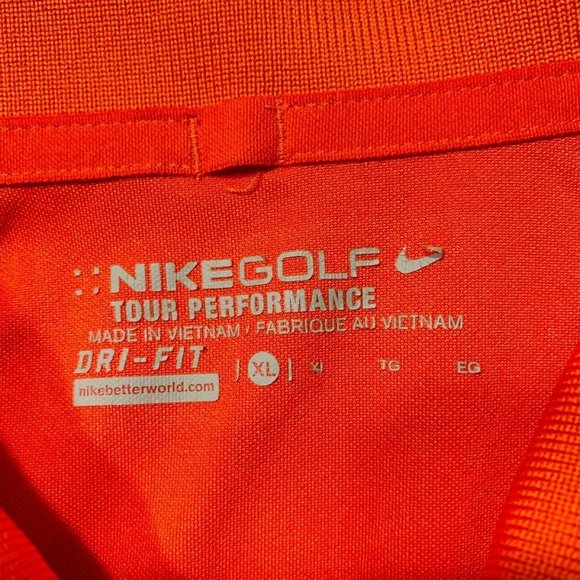 Nike Golf Dri Fit Golf Polo Shirt Tour Performance Short Sleeve XL - Picture 4 of 12